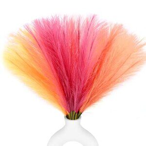 30pcs Faux Pampas Grass Pink Orange Fall‎ Decor